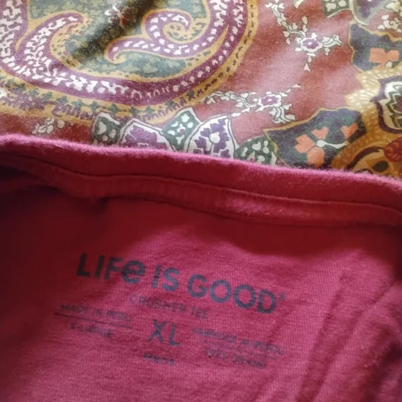 Life Is Good Holiday .. christmas..Dog T-Shirt - White, Red, Yellow - Picture 4 of 5